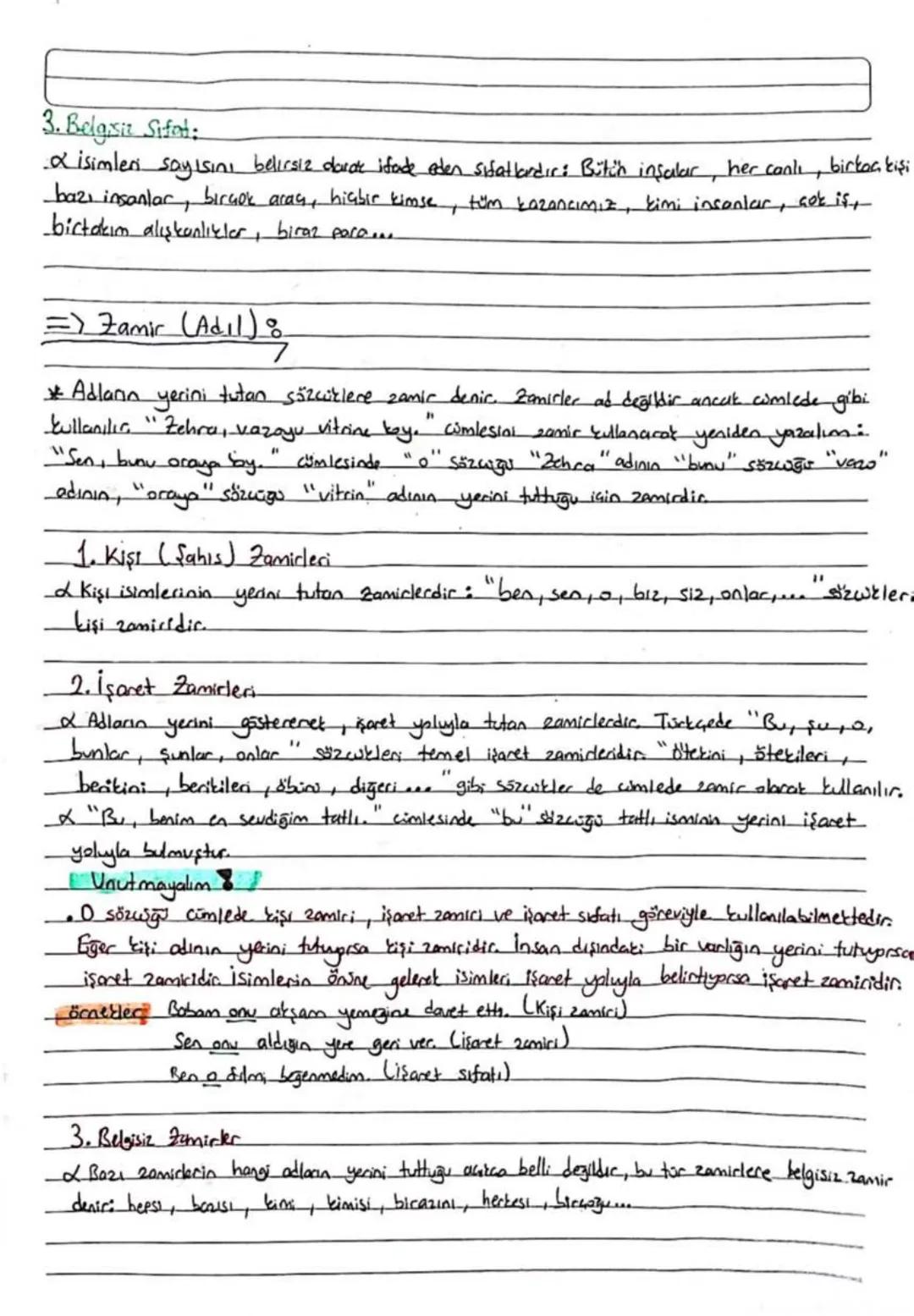 => Sıfatlar 8
A. Niteleme Sifati
SIFAT, ZAMIR, ZARF
* isimlerin önüne gelerek onların renk, biaim vb. özelliklerini anlatan sıfatlardır. Nit