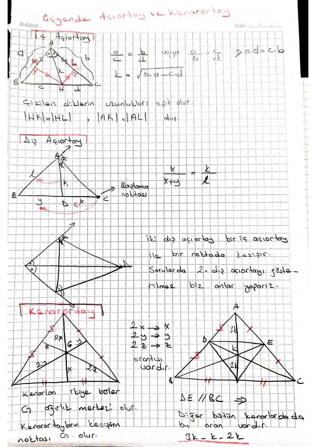 Gagende Ascortay ve Kenarortay
& Açortay
A
Date ................
Subject:
H
50
व
H
L
n
बच
Jego
b.c-c.d
اول
Çizilen diklerin uzunlukları eşit