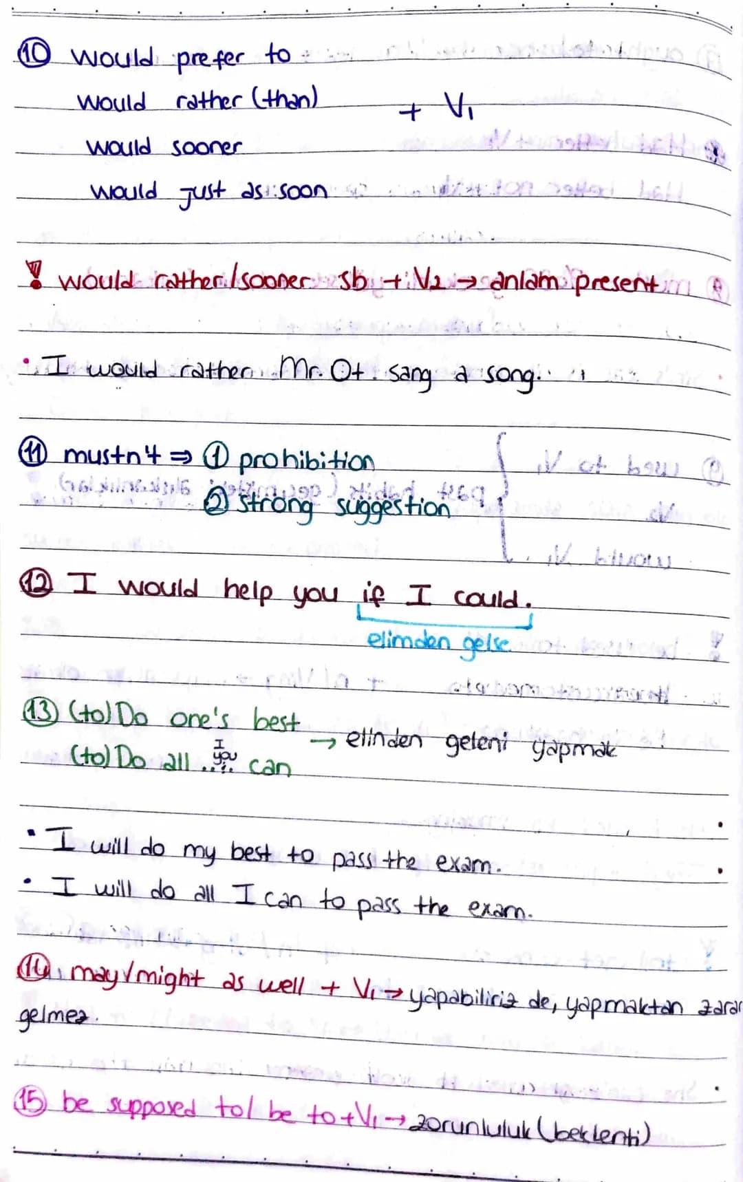 #MODALS #2.
can be able to
She can swim.
② could = was I were able to = yapabiliyordum (past ability)
•When I was teenager, I could play the