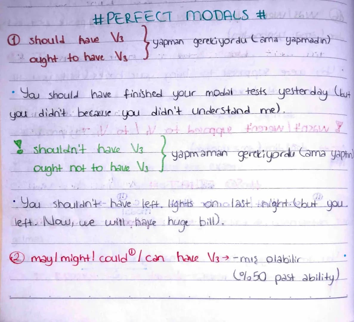 #MODALS #2.
can be able to
She can swim.
② could = was I were able to = yapabiliyordum (past ability)
•When I was teenager, I could play the