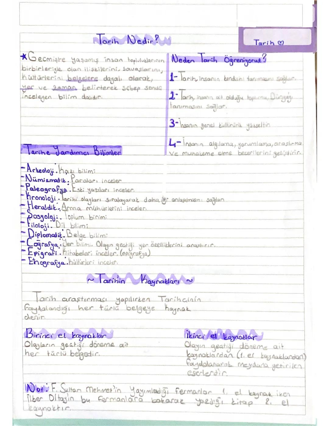 Tarih Nedir ve Öğrenmenin Önemi