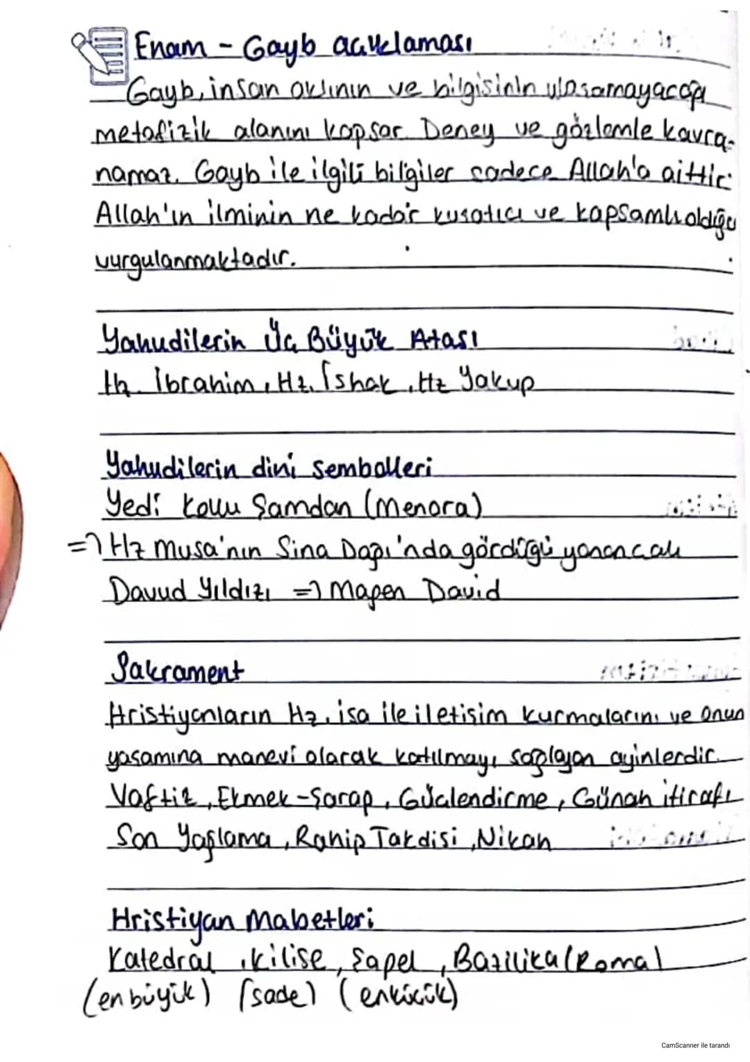5. ünite - Yahudilik ve Hristiyanlık
(1) Kitâb-ı Mukaddes Mukaddes kitap veya
Kutsal Kitap, Eski Ahit ve Yeni Ahit'i kapsayan,
Hristiyan ina