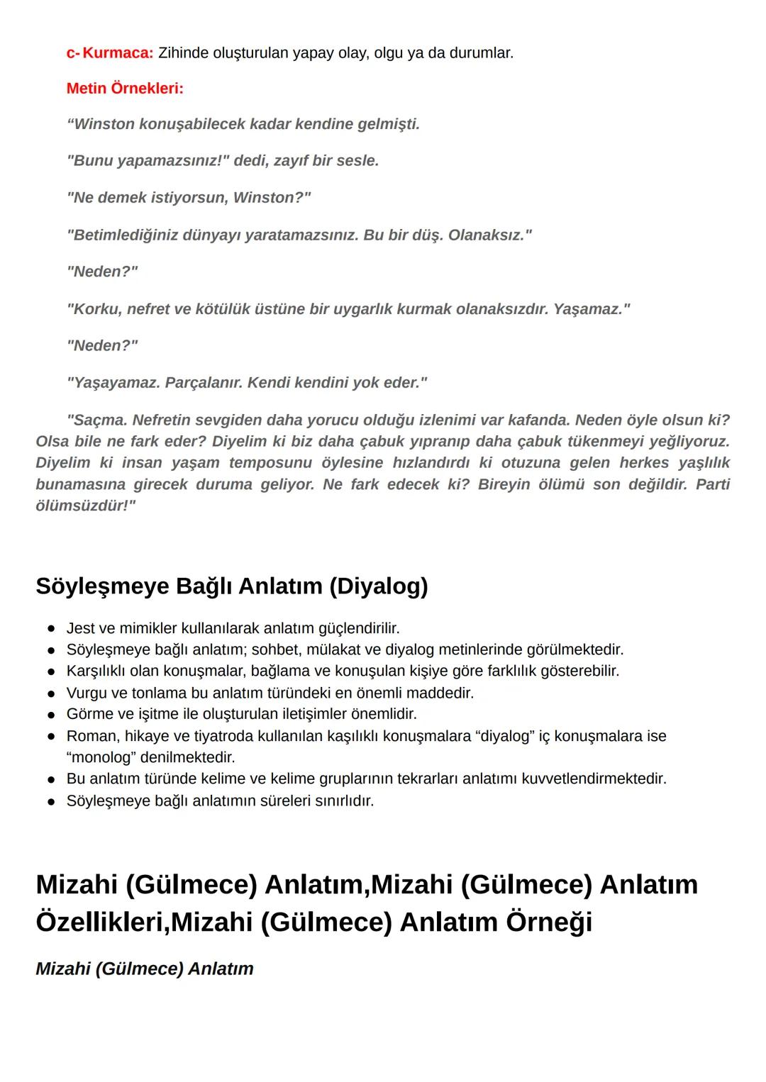 9.Sınıf Edebiyat / 2. Ünite Hikaye / Anlatım Biçimleri
ve Türleri
Gelecekten Söz Eden Anlatım
Geleceğe dair varsayımları ve çıkarımları beli