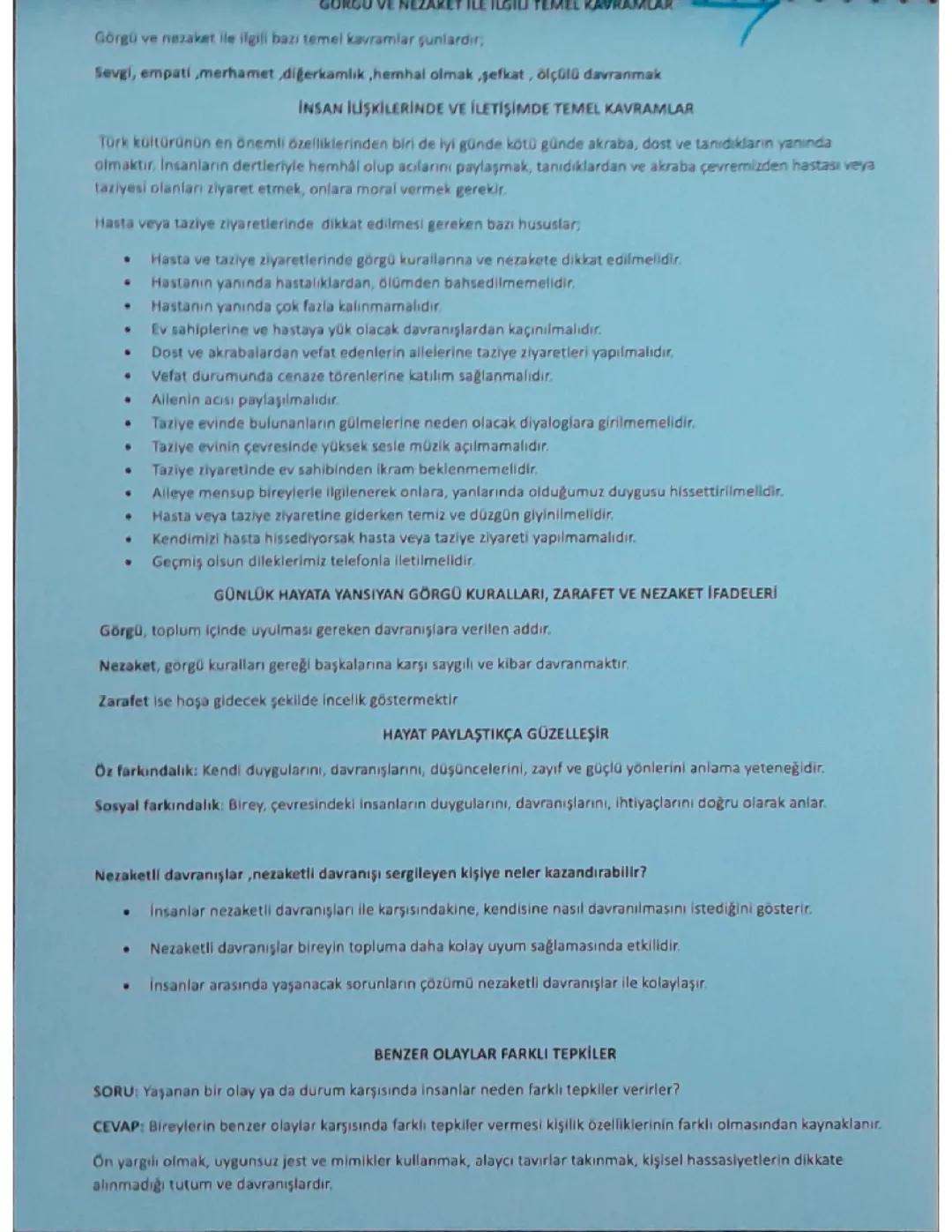 Görgü ve Nezaket Kuralları: Temel Bilgiler