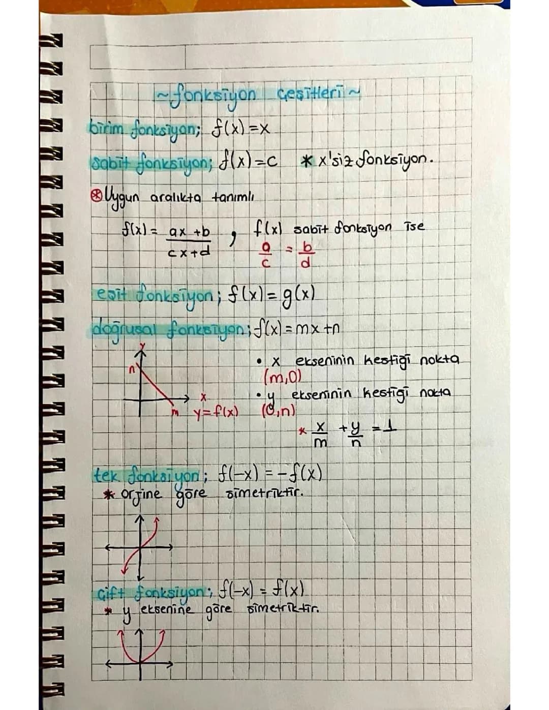 Fonksiyonlar Ders Notları PDF: 10 ve 11. Sınıf Konu Anlatımı