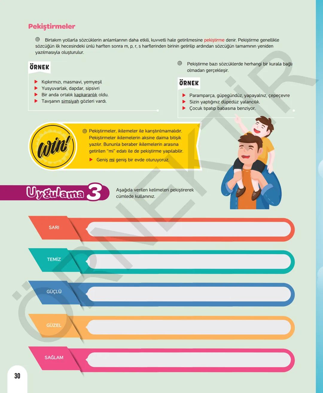 6. SINIF TÜRKÇE
Sevgili öğrenciler,
Soruları olduğu kadar etkinliği ve konu anlatımları da yeni nesil olan
Dergi Konseptinde Yeni Nesil Deft