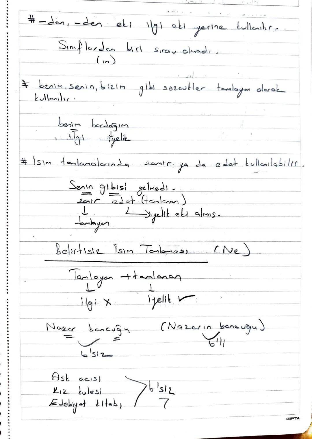 Sorcuk Tuders.
Tor: isim, s, fat, carf
432
(Yuklemin turi: isim -fill)
Yapı : Basit, turemis, birlosik
ISIM (Ad)
427
Varlıkların karşılığı o