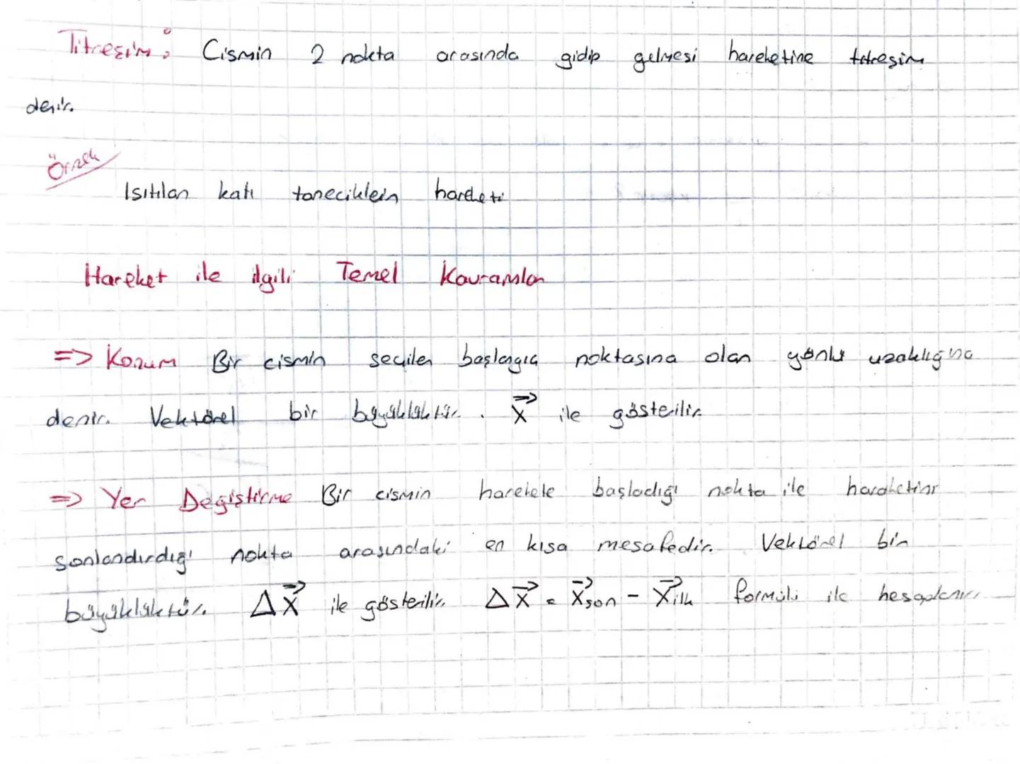 Hareket Ve Kuvnet
Hareket, Sabit
kabul edilen bir noktaya göre
Cismin
konumuan
değişmesine
hareket
desia
Öteleme: Cismin
doğrusal
bir
yol bo