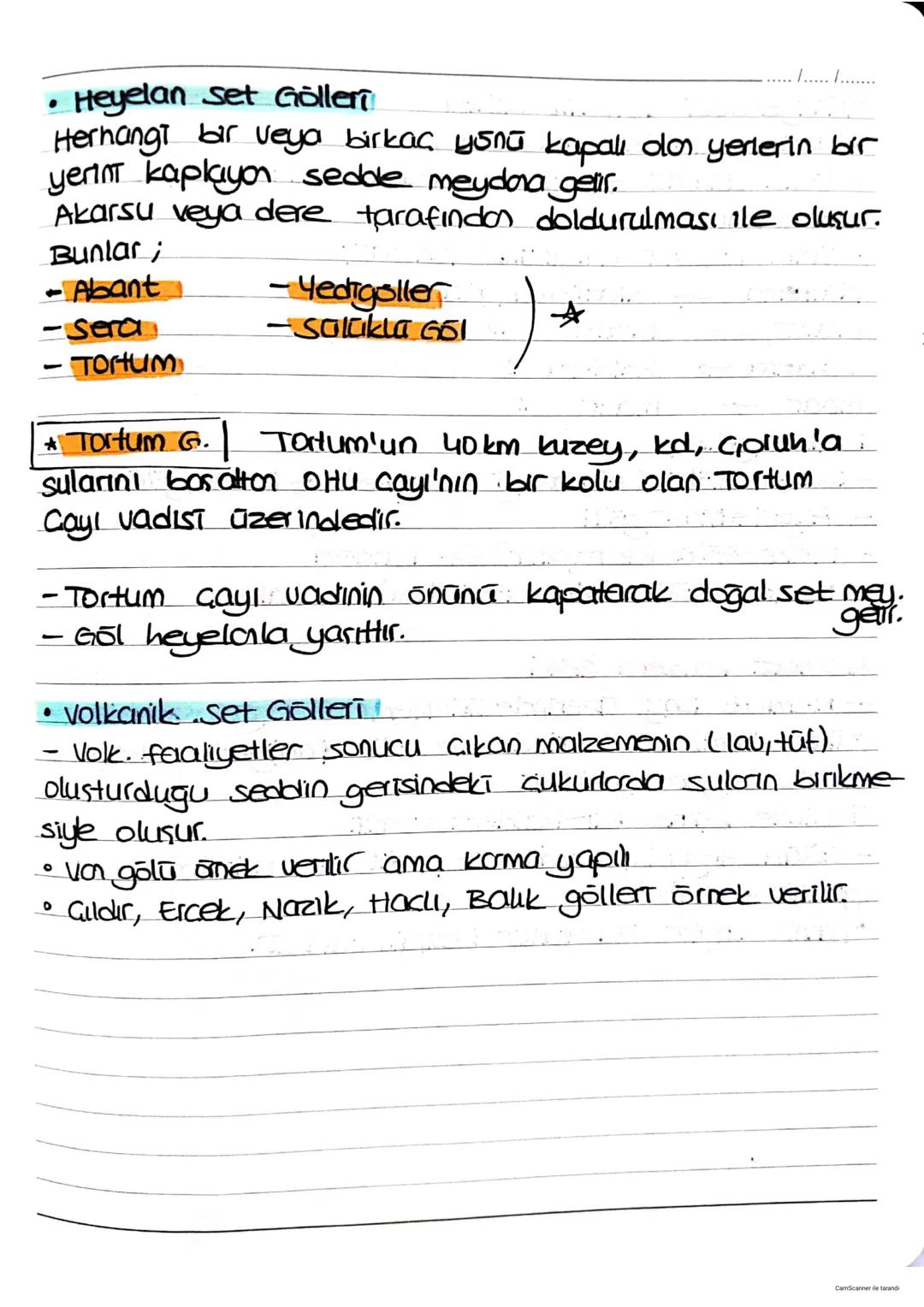 TÜRKİYE'DEKİ GÖLLER
1..... .......
karalar üzerindeki çukur alanlara suların dolmasıyla
Oluşan birkintilere göll denir.
Bütün tabanında su i