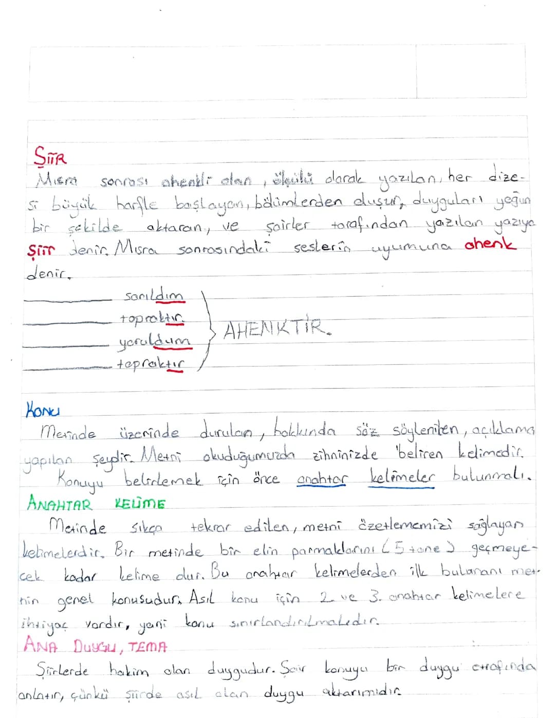 7. Sınıf Şiir Bilgisi ve Türkçe Konu Anlatımı