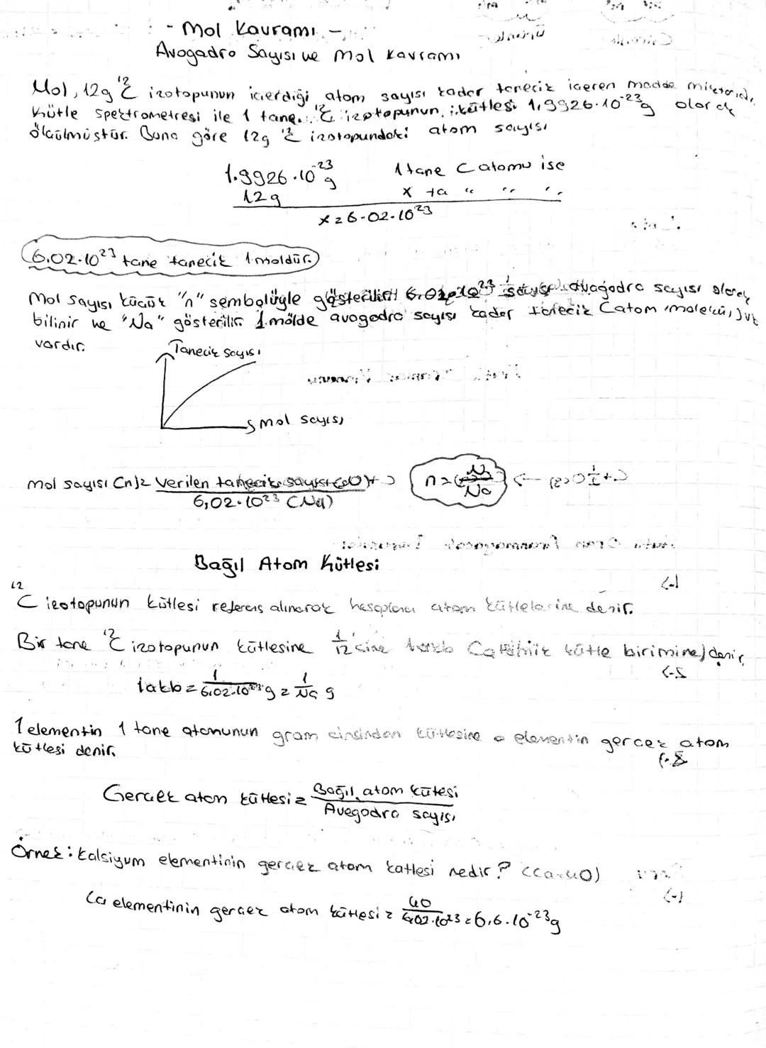 12
Mol Kavramı -
Avogadro Sayısı ve mol Kavrami
mistorid,
Kütle spectrometresi ile 1 tane. Cizotopunun ikatles: 1,9926.10 olor de
Mol, 12g &