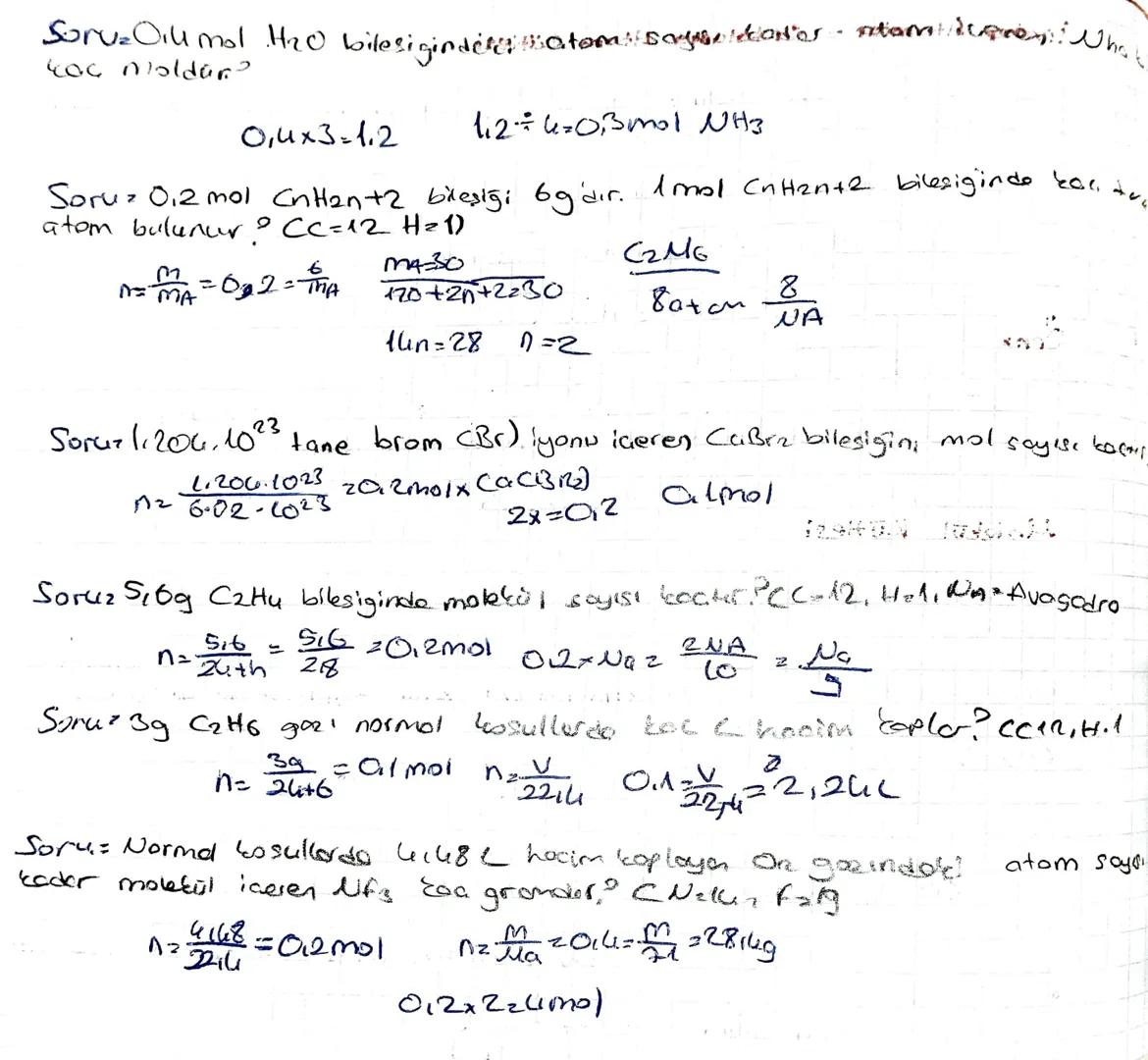 12
Mol Kavramı -
Avogadro Sayısı ve mol Kavrami
mistorid,
Kütle spectrometresi ile 1 tane. Cizotopunun ikatles: 1,9926.10 olor de
Mol, 12g &