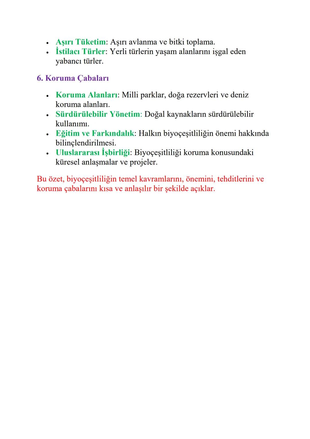 # BİYOÇEŞİTLİLİK

Biyoçeşitlilik, bir ekosistemdeki yaşam formlarının çeşitliliği
anlamına gelir ve genetik, tür ve ekosistem çeşitliliği ol