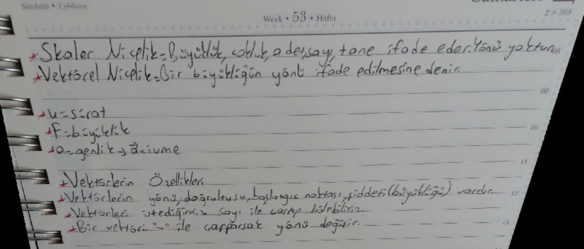 ER DEZEMBER
BRIE ДЕКАБРЬ
• Donnerstag

Fizik Yazılı Notları

ARALIK
Perşembe
31

Week 53. Halia
3660

Fizik Nedir 3
*Frik, gözlem ve deneye 
