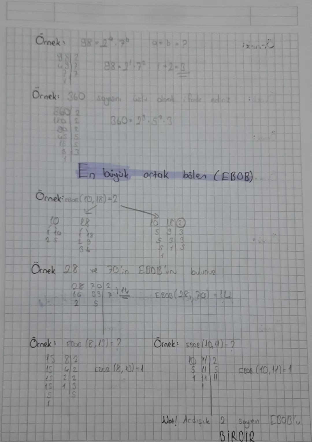 ## Çarpanlar ve Katlar

Bir sayının çarpanları (bölenleri)

24
1.24
2.12
3.8
4.6
* 24'ün çarpanları: 1,2,3,4,6,8,12,24

Örnek: 62'nin çarpan
