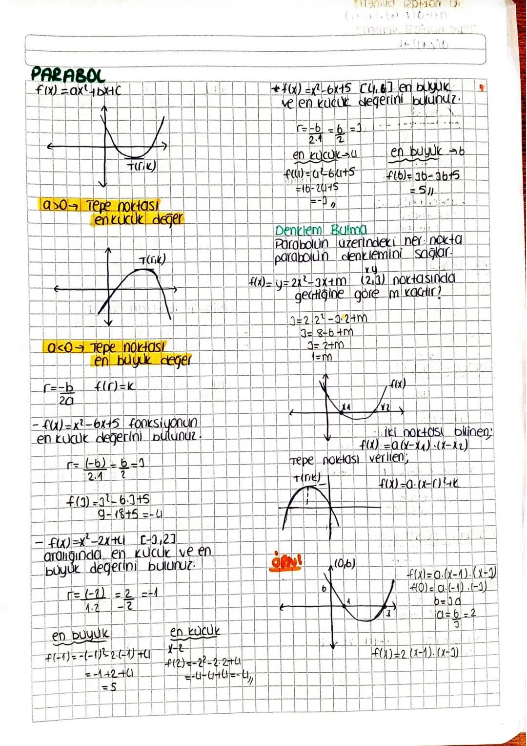 119 120

PARABOL
f(x)=ax+bxНС


(K)

aso Tepe nortası
←
en kucuk değer

T(K)

осо тере поrtası

r=-b
20

en buyuk değer
f(r)=k

- f(x)=x²-6x