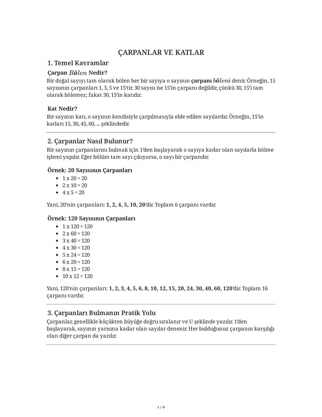 Understanding Factors and Multiples: Definitions and Examples