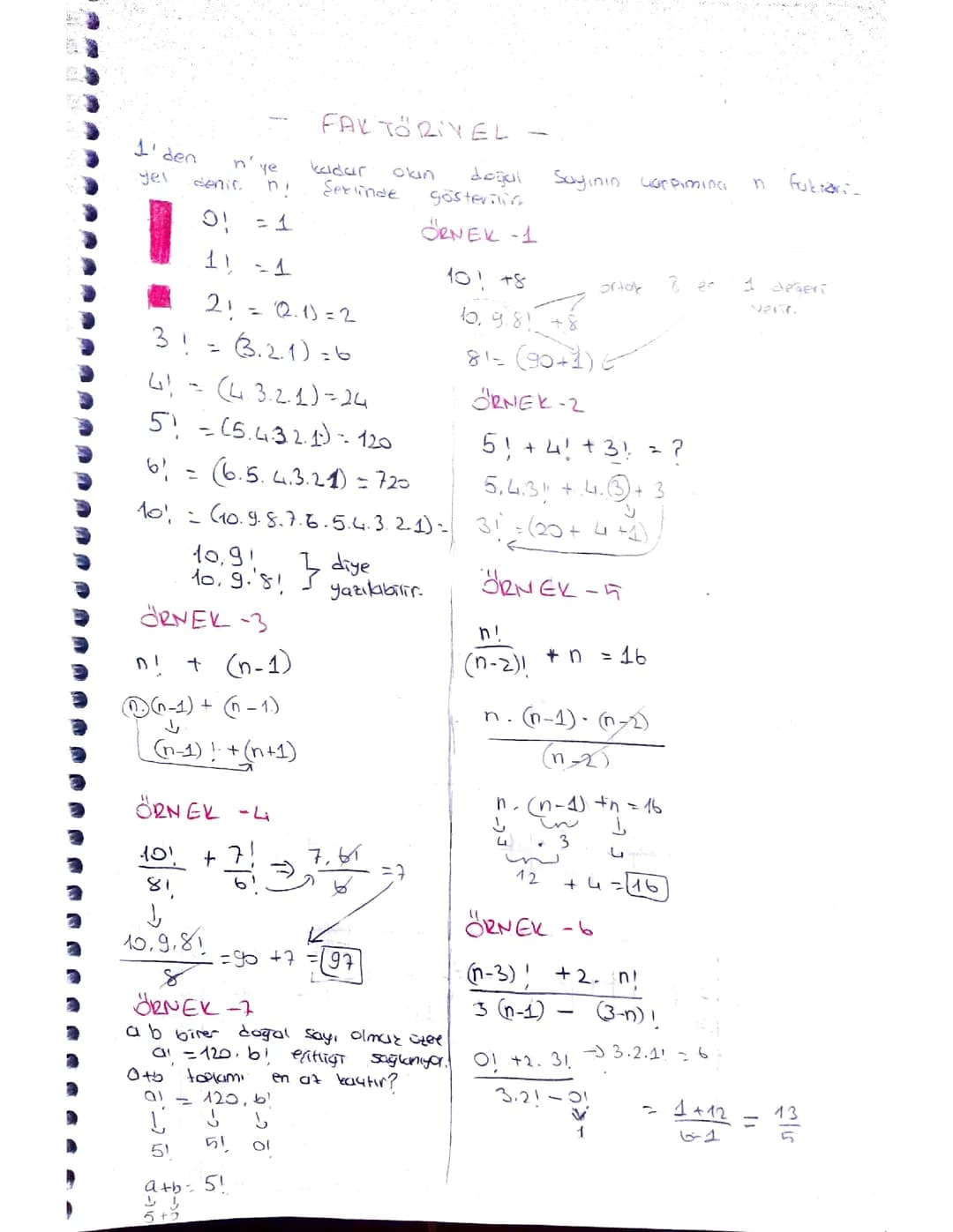 10. Sınıf Matematik: Eğlenceli Faktöriyel Konu Anlatımı ve PDF