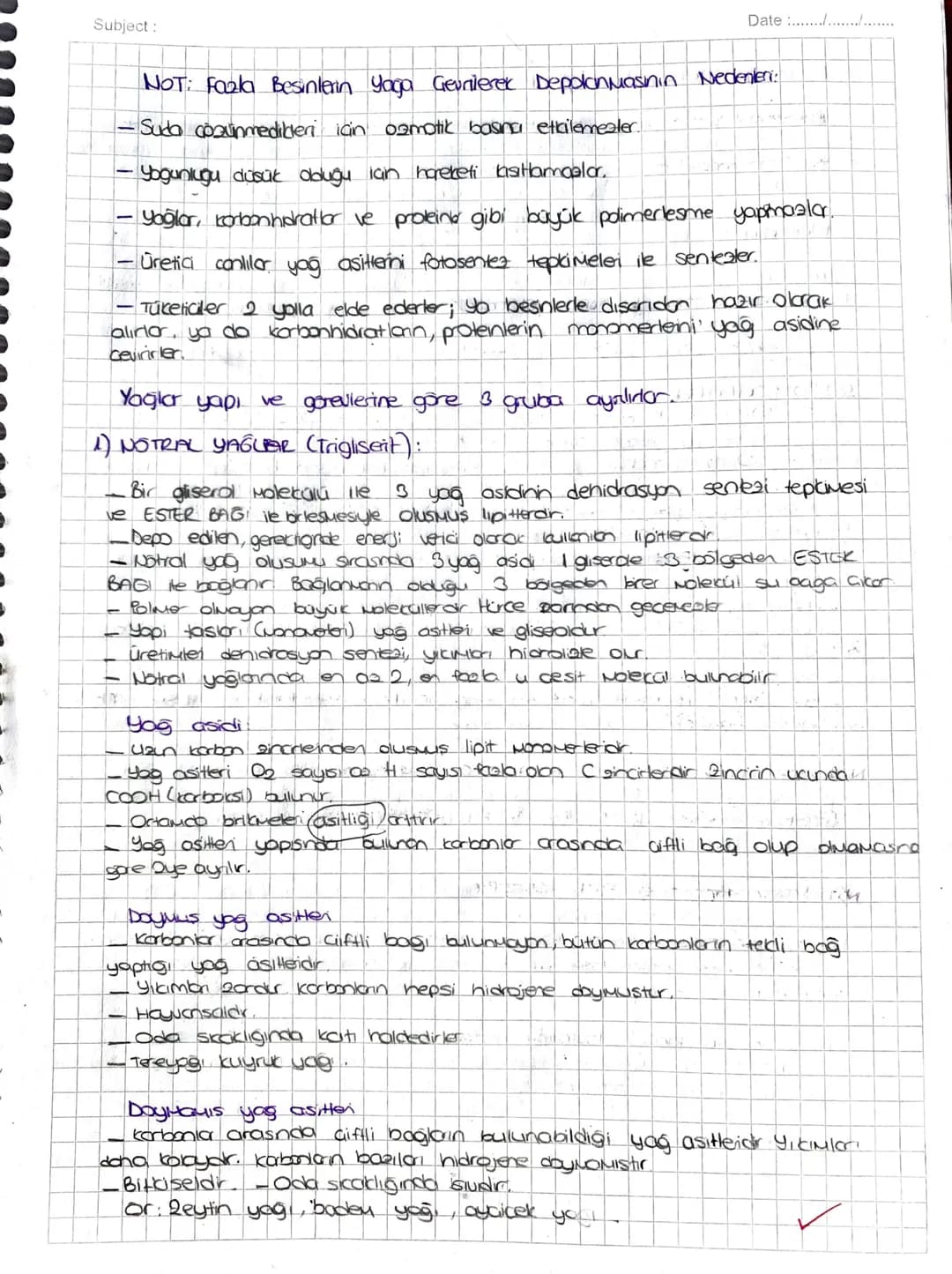 Date :
Lpitter (Yağlar)
Yopilando C, H ve o atomar buluhur. Bazı lipitter yapısındo P.ve N gibi
elementer de bulunabilir.
Senerji vericidir,