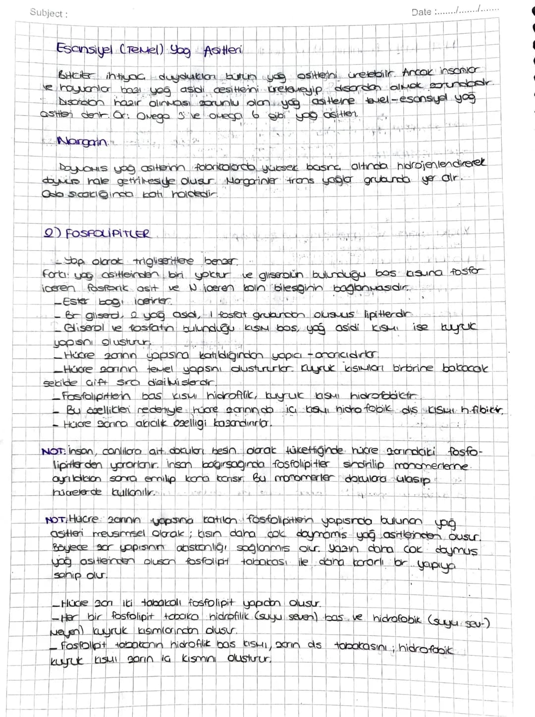 Date :
Lpitter (Yağlar)
Yopilando C, H ve o atomar buluhur. Bazı lipitter yapısındo P.ve N gibi
elementer de bulunabilir.
Senerji vericidir,