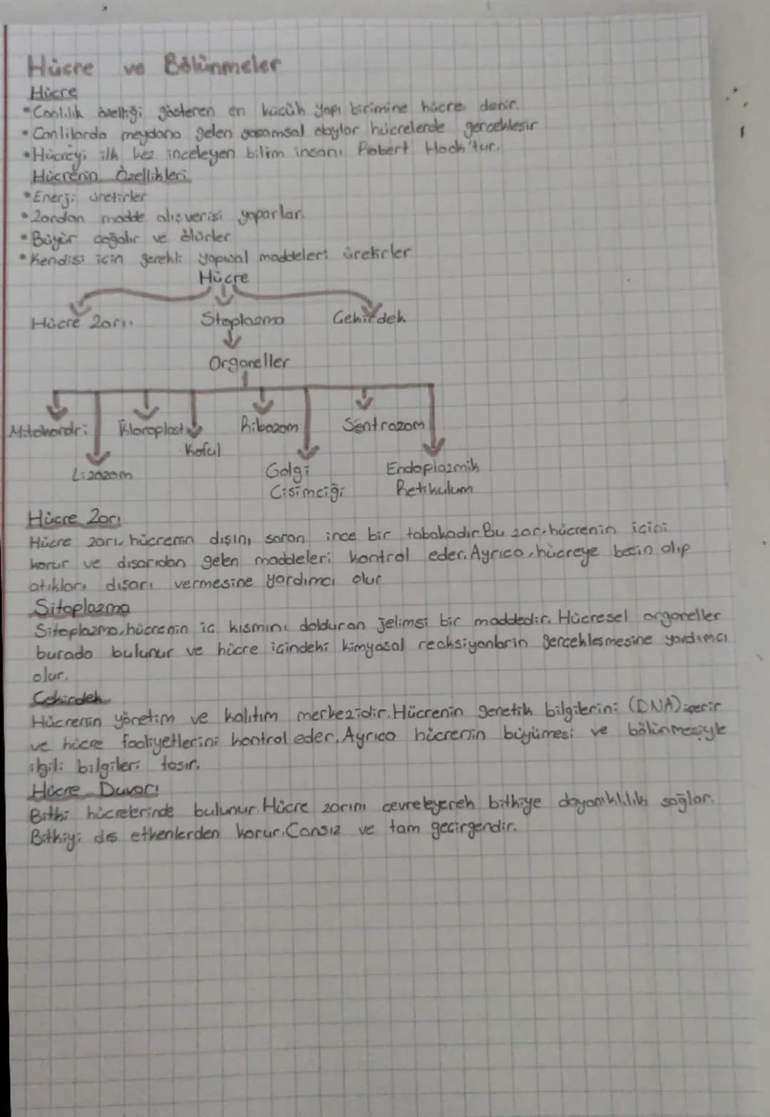 Hücre Bölünmeler
Hicre
va
"Conlilik avelliği gösteren en küçük yapı birimine hücre denir.
•Conlilanda meydana gelen gammsal abylor hücrelerd