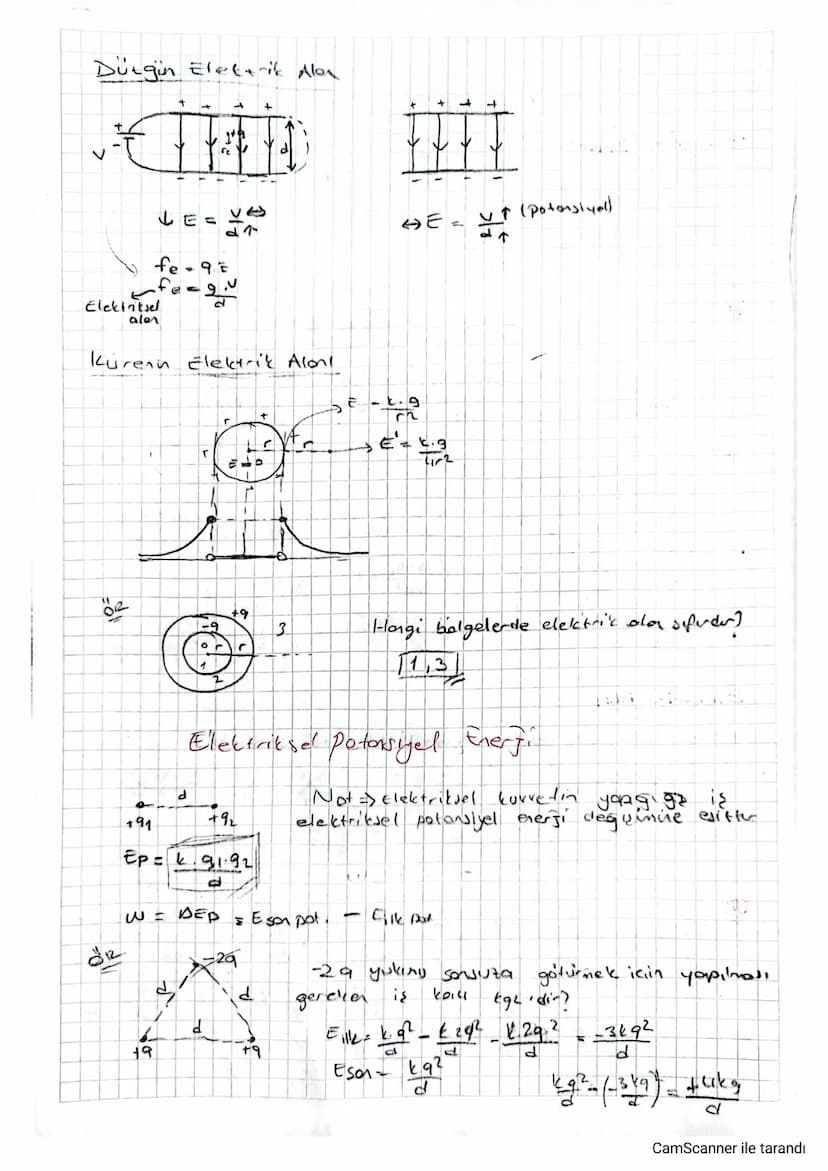 1
Elektriksel kuvvet
情
Elektrik
91
92
d
f~
Ifil -f2l = k. 91.92
91
#
+9
d
2
"
92
V hızıyla (ty) yönünde fırlatılan ty yüklü comis
izlediği y