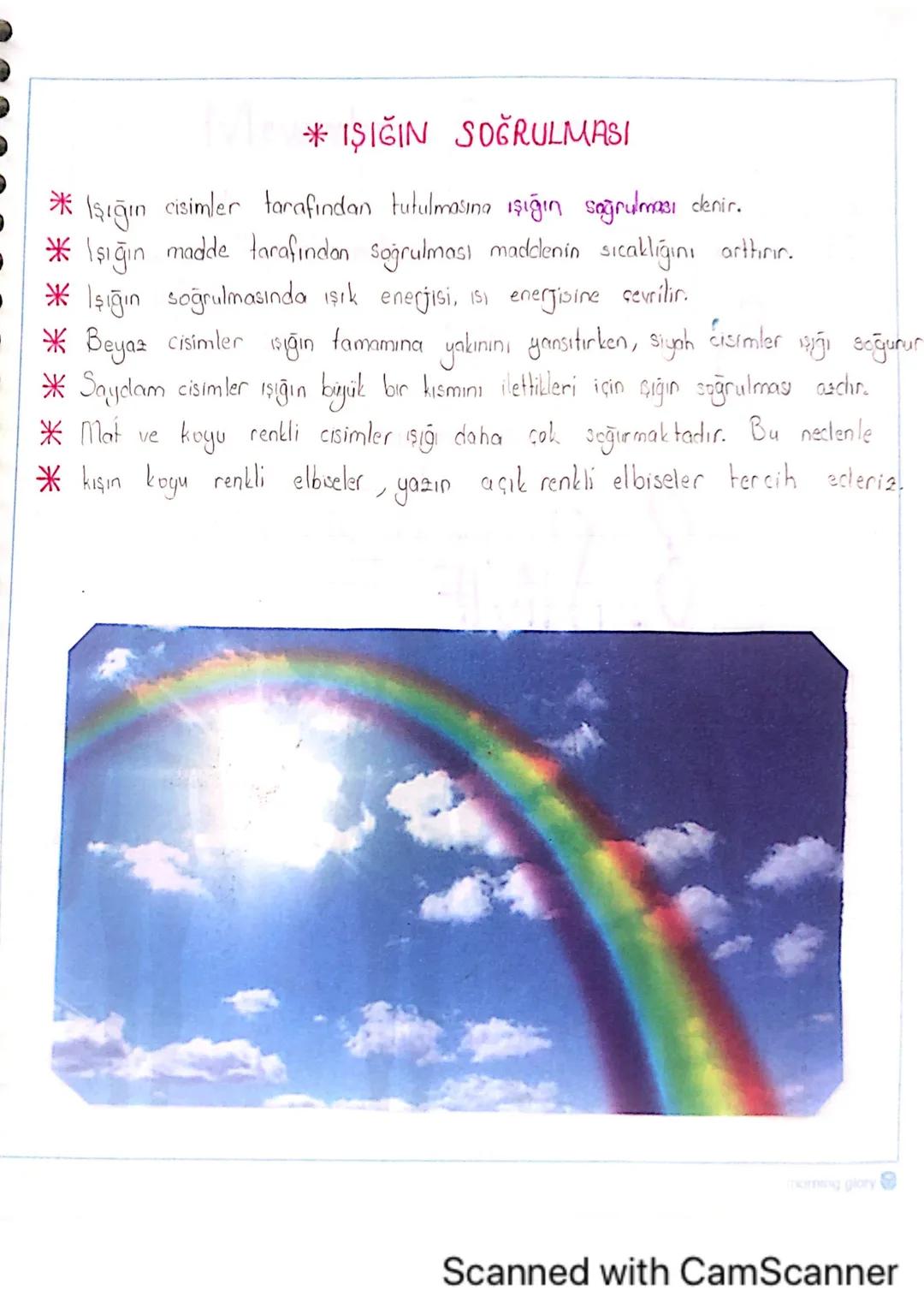 *
*
Işığın
*IŞIĞIN SOĞRULMASI
cisimler tarafından tutulmasına ışığın soğrulması denir.
Işığın madde tarafından soğrulması maddenin sıcaklığı