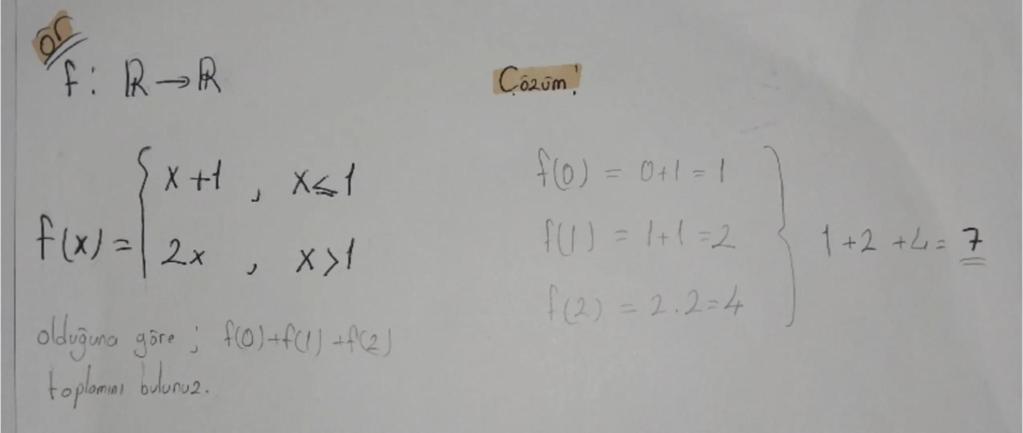 Fonksiyonlar

Fonksiyoni Gerçek yaşamda iki değişken arasında bulunan doğrusal ilişki doğrusal fonksiyonlar ile
elde edilebilir. Doğrusal fo
