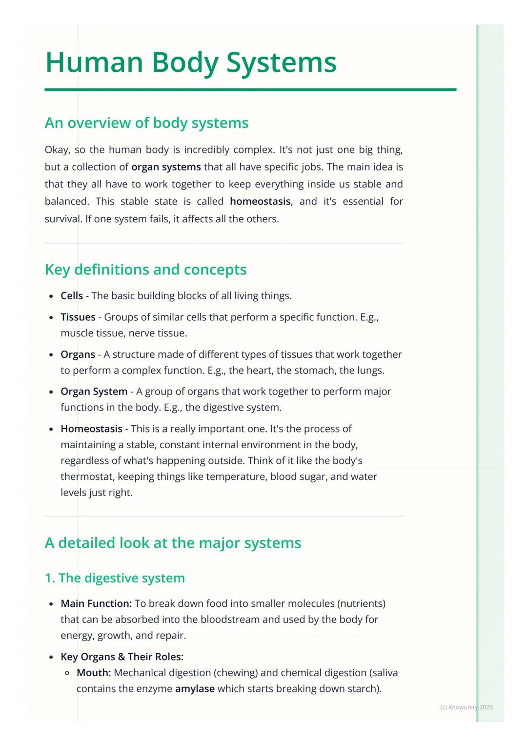 # Human Body Systems

An overview of body systems

Okay, so the human body is incredibly complex. It's not just one big thing,
but a collect