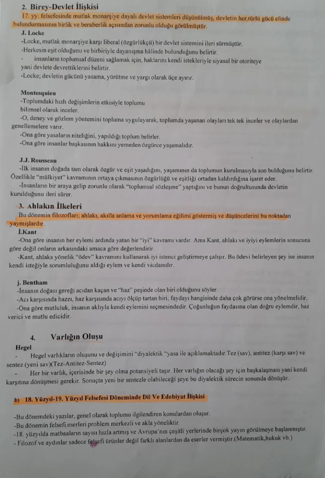 18YÜZYIL-19. YÜZYIL FELSEFESİ
1.18. YÜZYIL-19. YÜZYIL FELSEFESİNİN ORTAYA ÇIKIŞI
*18-19. yüzyıl felsefesi, bireysel ve toplumsal olarak Batı