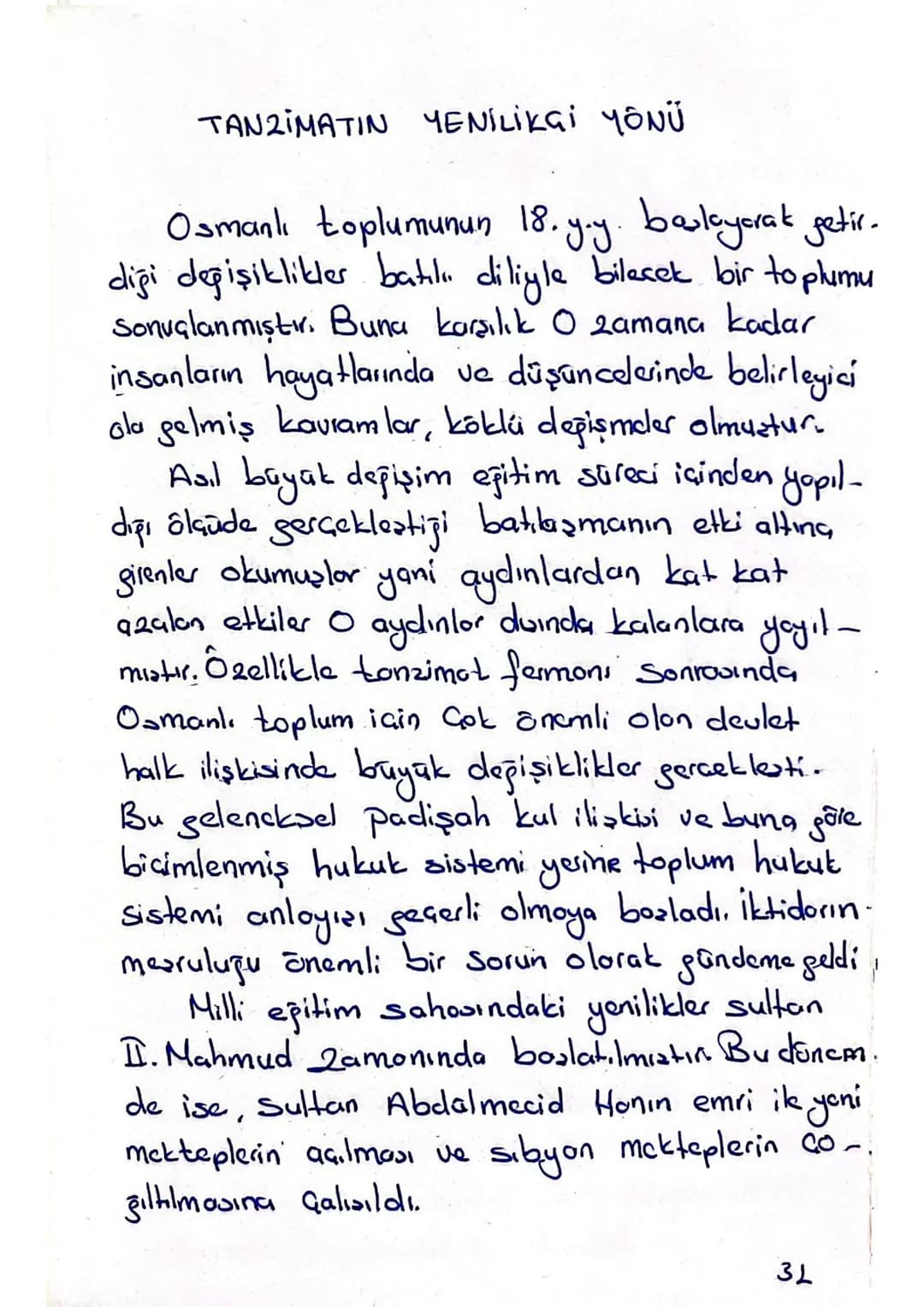 TANZINAT FERMANI
TANZINAT NEDİR
Tanzimat, tanzimler düzenlemeler, düzelt
meler, Islahat, Gülhane Hatt - Hümayunu ile
başlayan batı tarzı isl