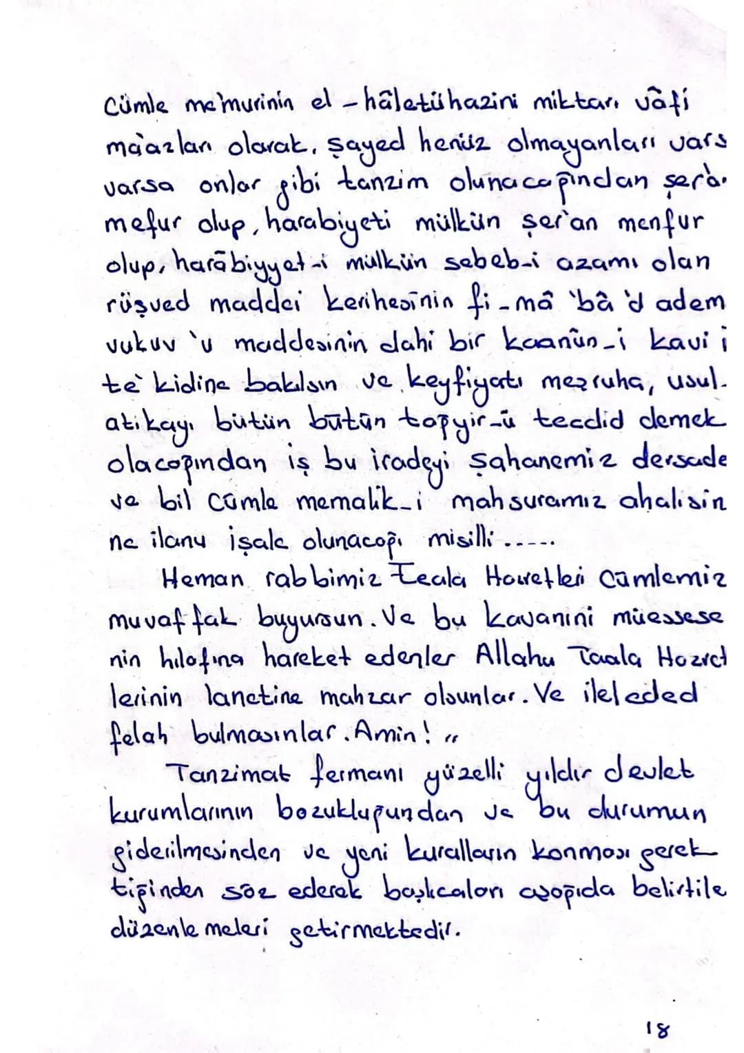 TANZINAT FERMANI
TANZINAT NEDİR
Tanzimat, tanzimler düzenlemeler, düzelt
meler, Islahat, Gülhane Hatt - Hümayunu ile
başlayan batı tarzı isl