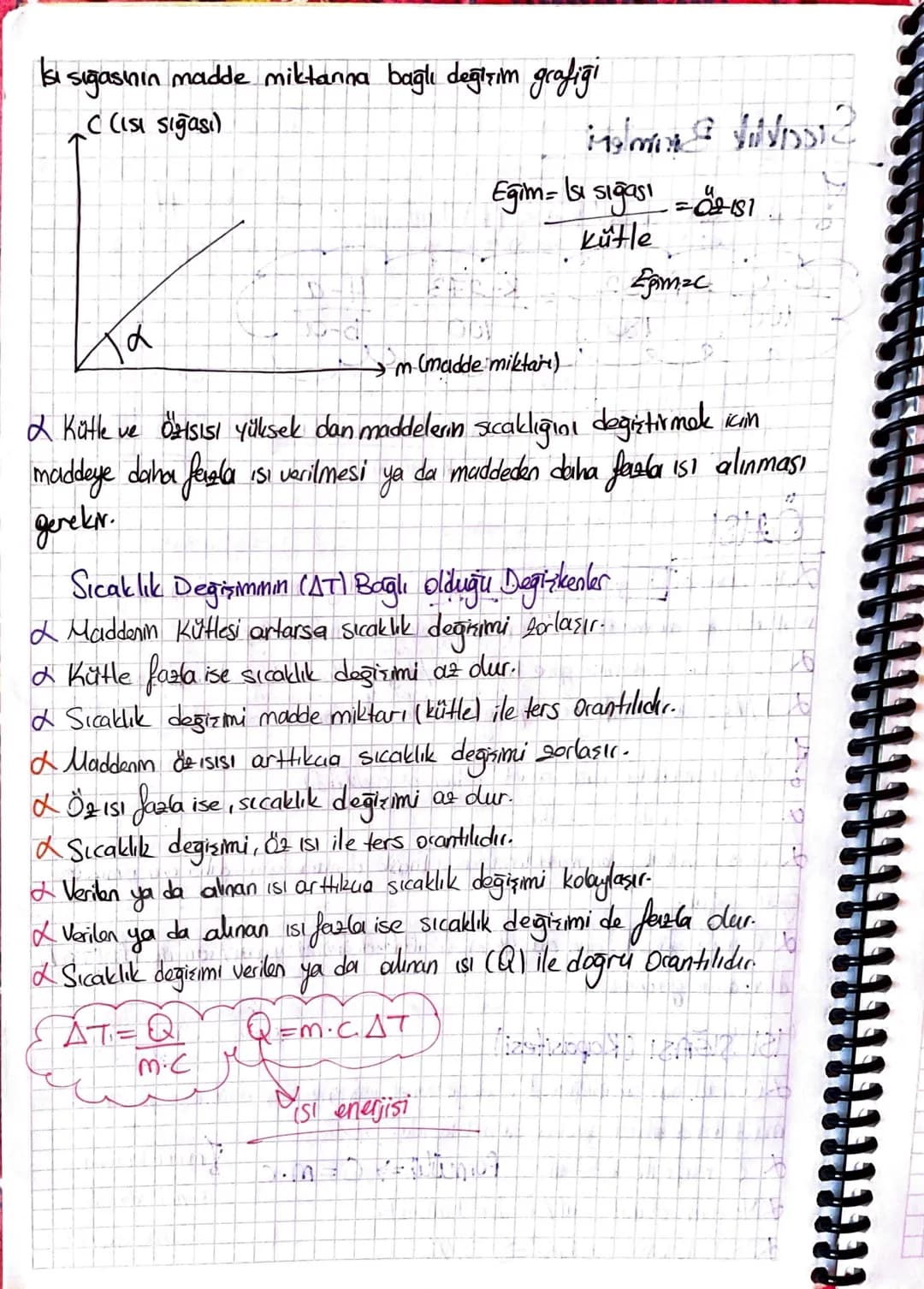 -Isi ve Sıcaklık-
Sıcaklık: Maddeyi oluşturan taneciklarin ortalama kinetik enerjisi ile ilgili
bir büyüklüktür.
If Sıcaklık enerji değildir