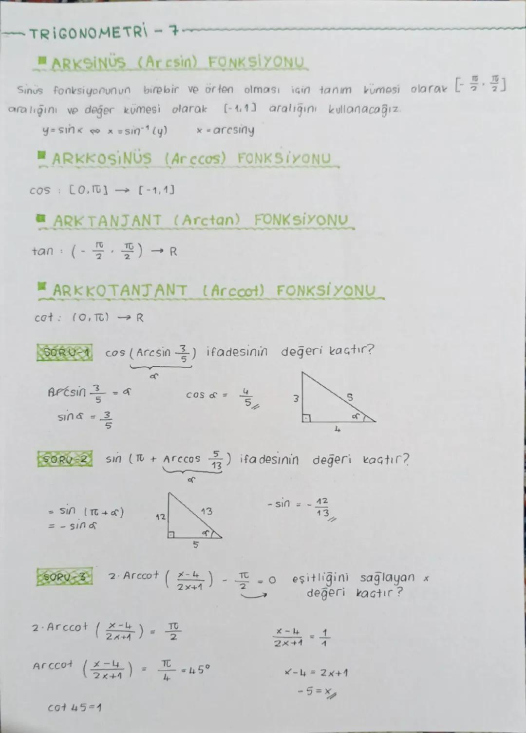 --- OCR Start ---
TRIGONOMETRİ - 1
■ YÖNLÜ AÇILAR
A
bitim kenarı
Ja
Başlangıç kenarı B
BOA nın yönü pozitif
m(B\hat{OA})=a
başlangıç kenarı
