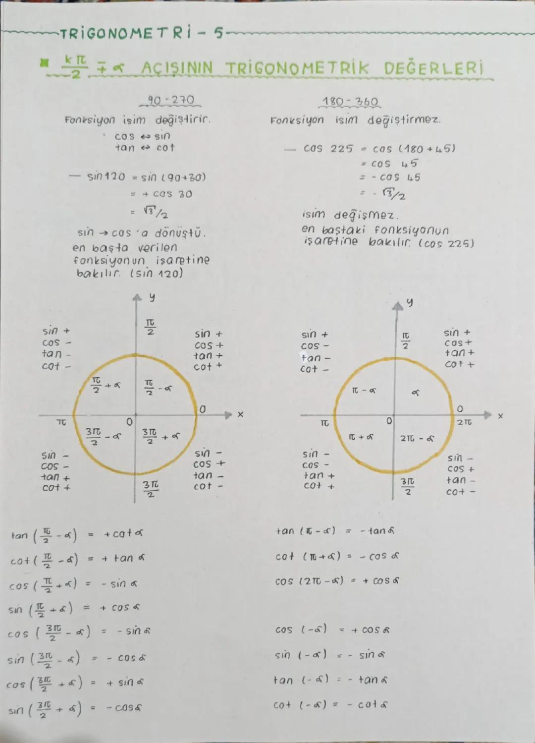 --- OCR Start ---
TRIGONOMETRİ - 1
■ YÖNLÜ AÇILAR
A
bitim kenarı
Ja
Başlangıç kenarı B
BOA nın yönü pozitif
m(B\hat{OA})=a
başlangıç kenarı
