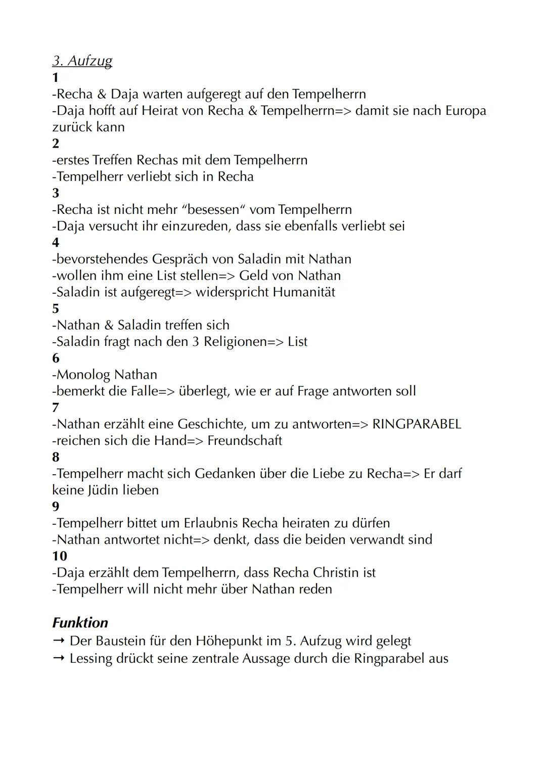 # Nathan der Weise

Autor: Gotthold Ephraim Lessing
Jahr: 1779
Textsorte: Dramatisches Gedicht
Aufbau: 5 Aufzüge/Akte mit jeweiligen Auftrit