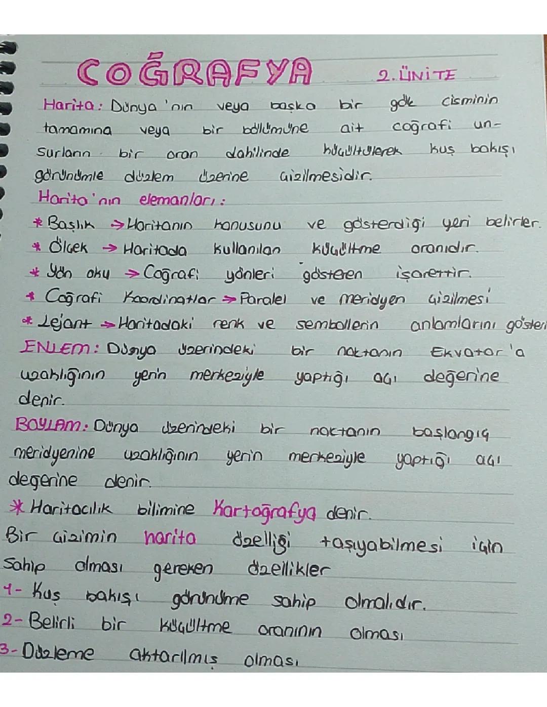 Coğrafya 9.sınıf 2.ünite 