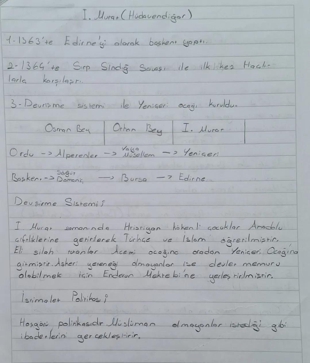 Osman Bey

1-1299 da Soğur ve Domaniç'te Osman Devleti'ni
Kurmuş.

2-1302 Koyunhisar Savaşı: Osmanlı ile Bizans
arası n da yapılan ilk savaş