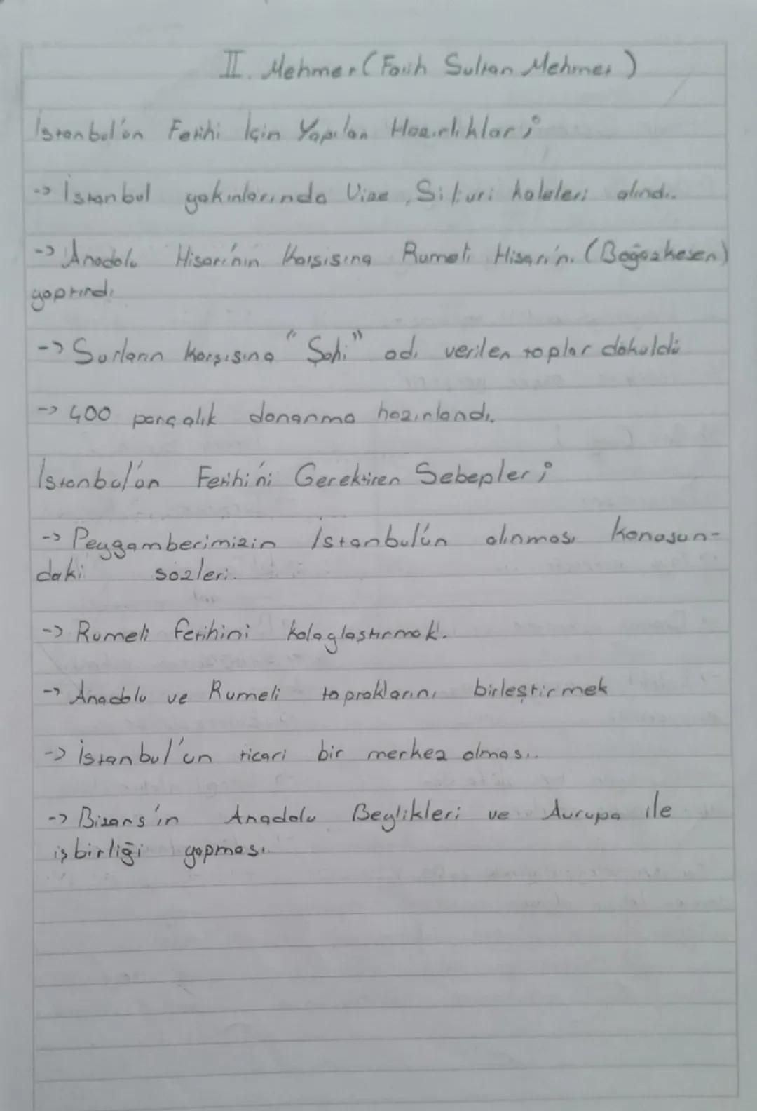 Osman Bey

1-1299 da Soğur ve Domaniç'te Osman Devleti'ni
Kurmuş.

2-1302 Koyunhisar Savaşı: Osmanlı ile Bizans
arası n da yapılan ilk savaş