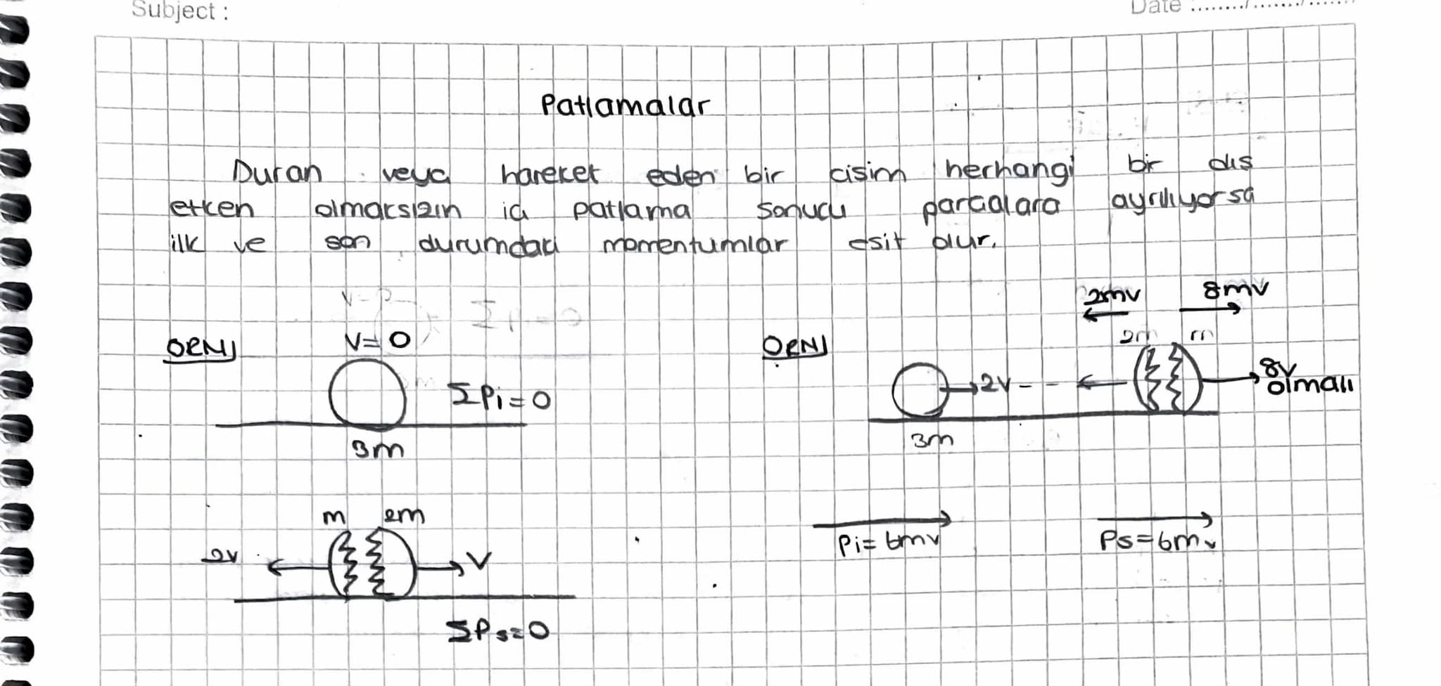 Itue-Momentum
(I) itme:
Suresinin
Cisme
cor PINI
etki eden kuvvet
ikmeyi
ile
kuvvetin
verir.
Vektöreldir.
F
F
uygulama
itme = Kuvvet zamen
I