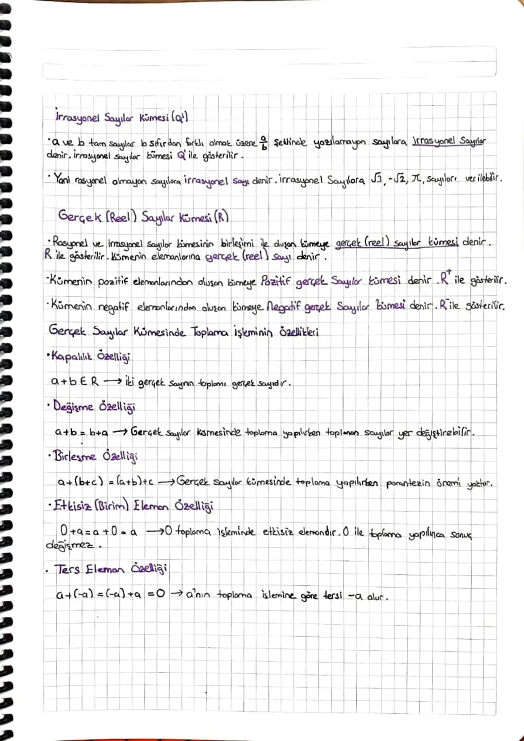MATEMATIK
Sayı Kümeleri
• Sayıları yazmaya yarayan sembollere razam denir. Rakam Kümesi 20,1,2,3,4,5,6,7,8,9} dur.
Doğal Sayılar Kümesi (N)
