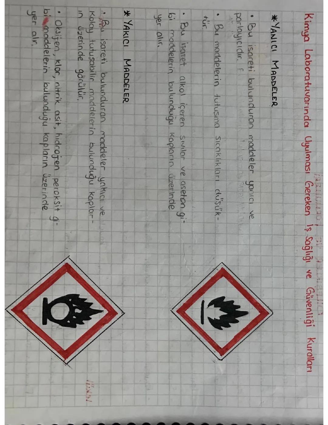 kimya laboratuvarından uyulması gereken iş sağlığı ve güvenliği kuralları