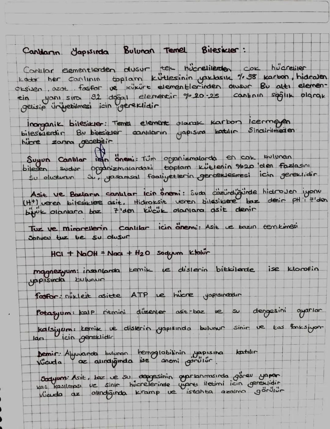 # Canlıların Yapısında Bulunan Temel Bilesikier:

Canlılar elementlerden dusur tek hücrelilerden cok hücreliler
kadar her canlının toplam kü