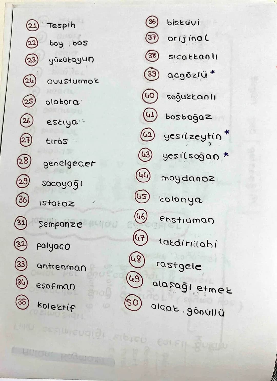 (2) Sofben
3 Kılavuz
Yazımı Karıstırılan Sözcükler
(1) Silahsor
1 Alüminyum
12 Ropdo sambir
13 Acente
(14)
Dinozor
göz ardı
(5) Doküman
IS B