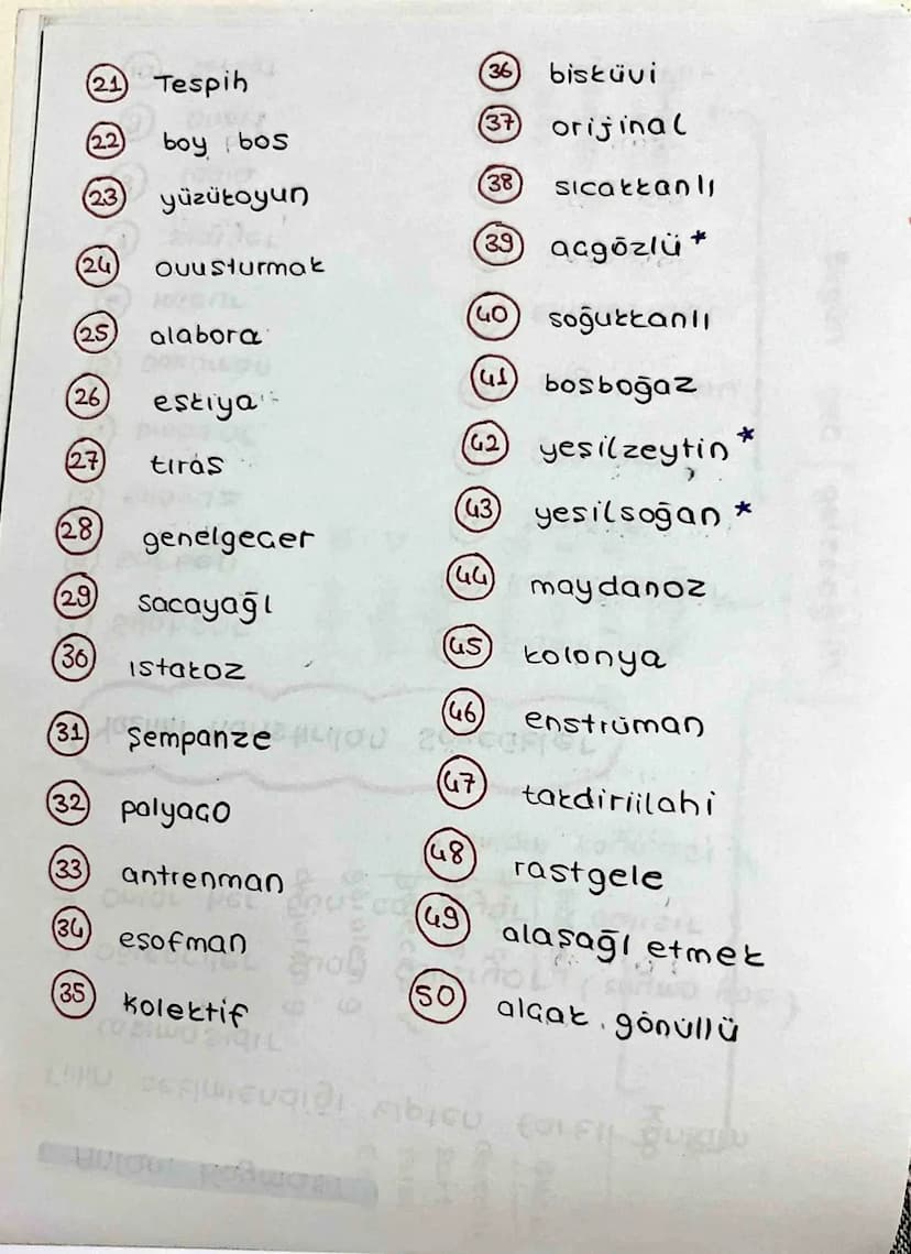 (2) Sofben
3 Kılavuz
Yazımı Karıstırılan Sözcükler
(1) Silahsor
1 Alüminyum
12 Ropdo sambir
13 Acente
(14)
Dinozor
göz ardı
(5) Doküman
IS B