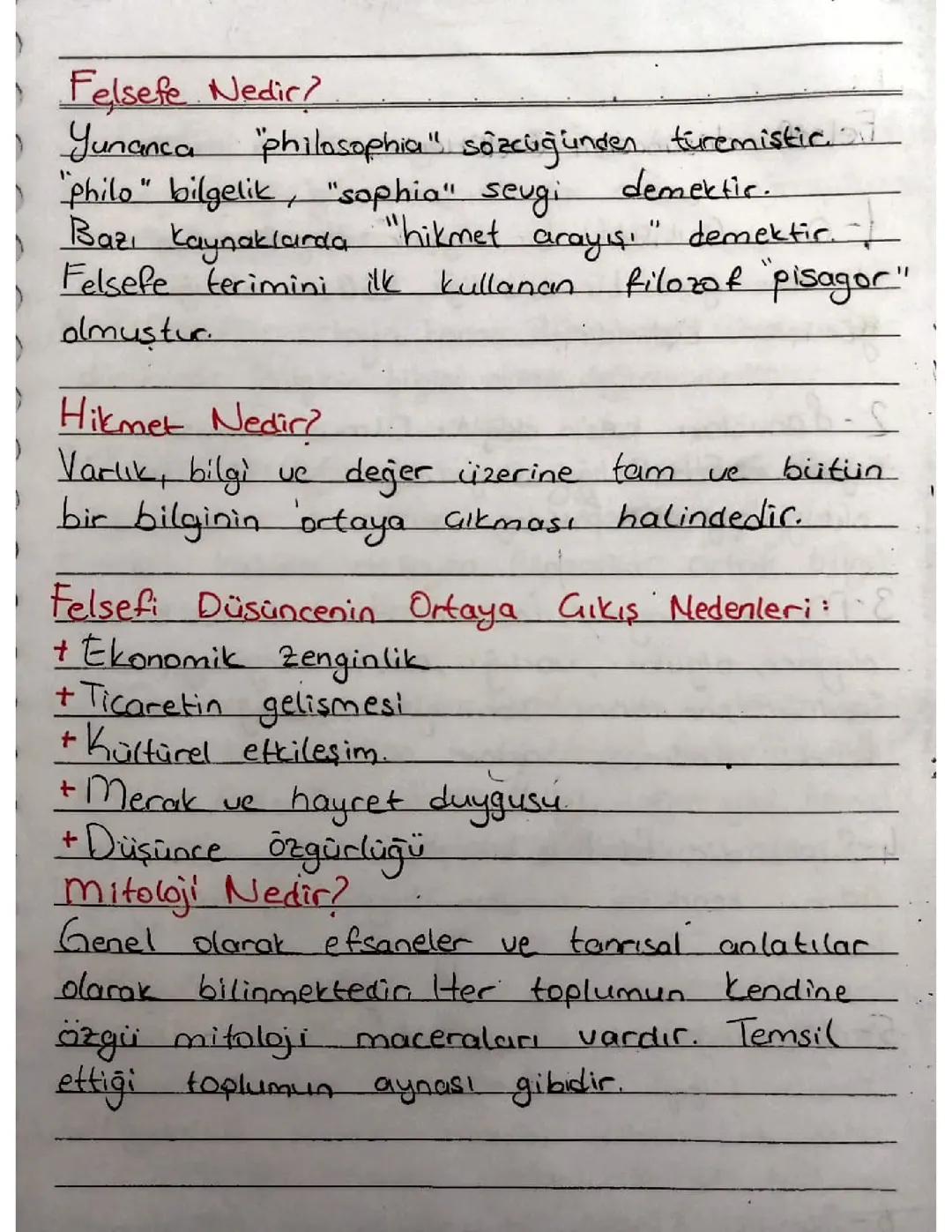 Felsefe Nedir, Felsefi Düşünce