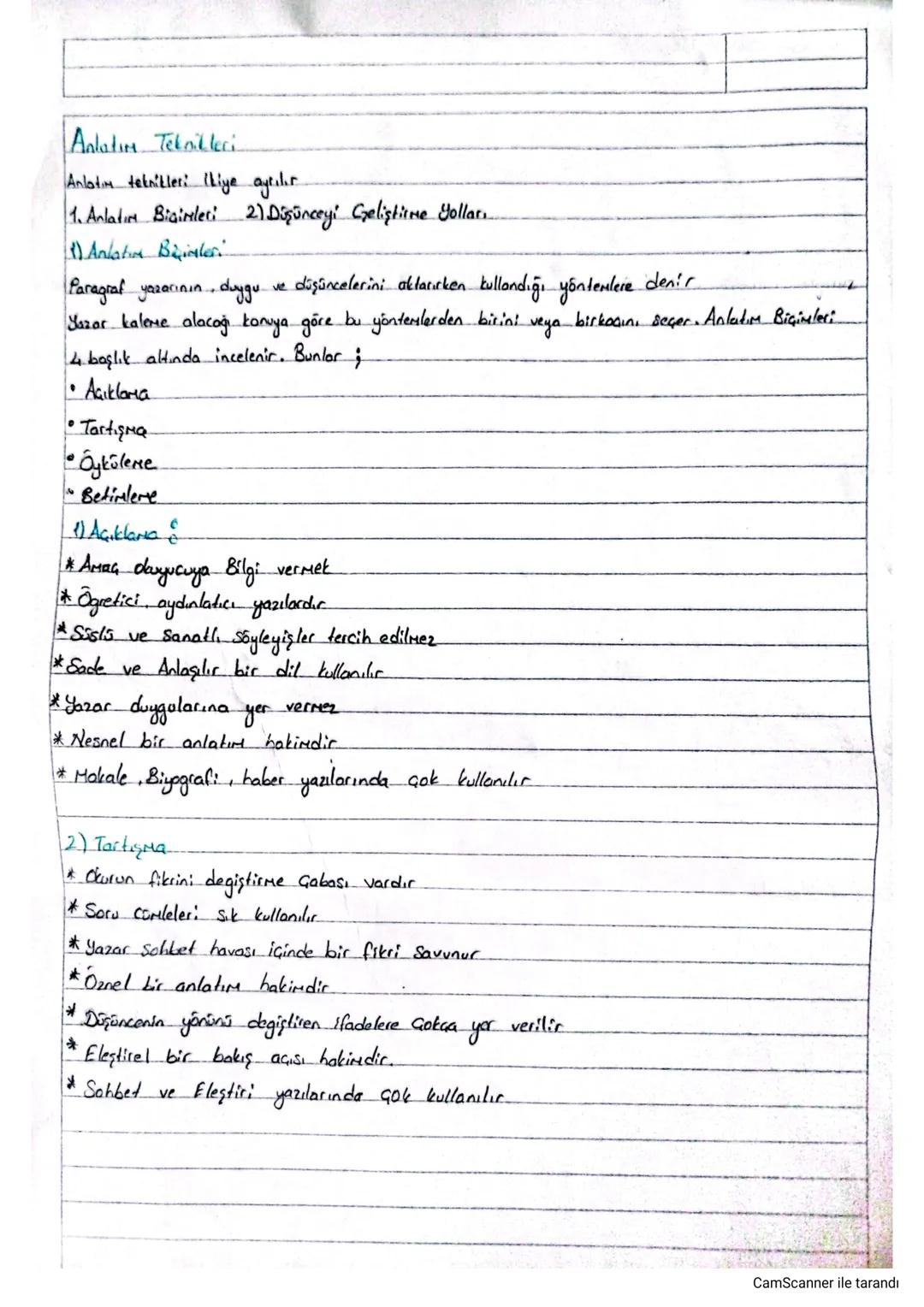 # Anlatım Teknikleri

Anlatım teknikleri ikiye ayrılır

1. Anlatıcı Bizimleri 2) Düşünceyi Geliştirme Yollar.

## Anlatım Bizimleri

Paragra