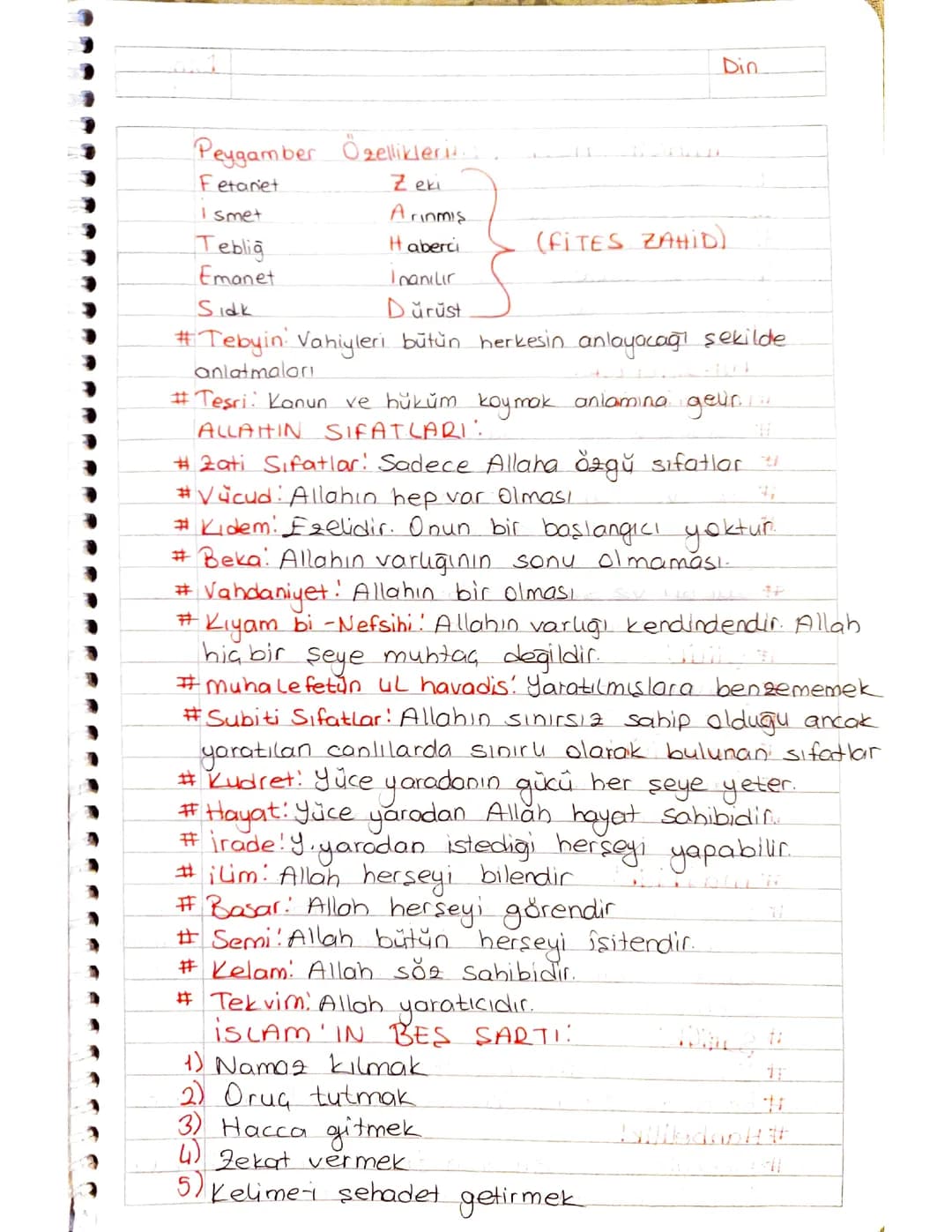 Peygamberlerin Görevleri ve Allah'ın Sıfatları