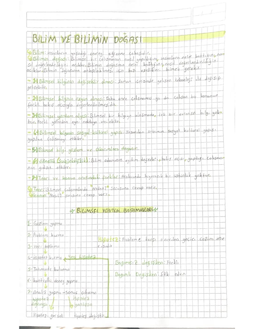 9. Sınıf biyoloji ders notları