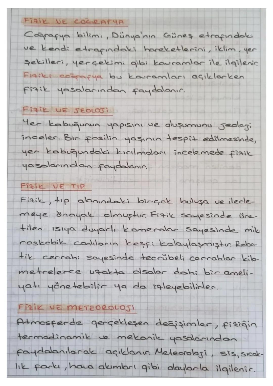 Fizik BilimiNE Gigis
FiziĞIN DOGASI
İlk çağacdan günümüze kadar gerçekleştirilen
deney, gözlem, araştırma, inceleme ve uygulama-
larda elde 